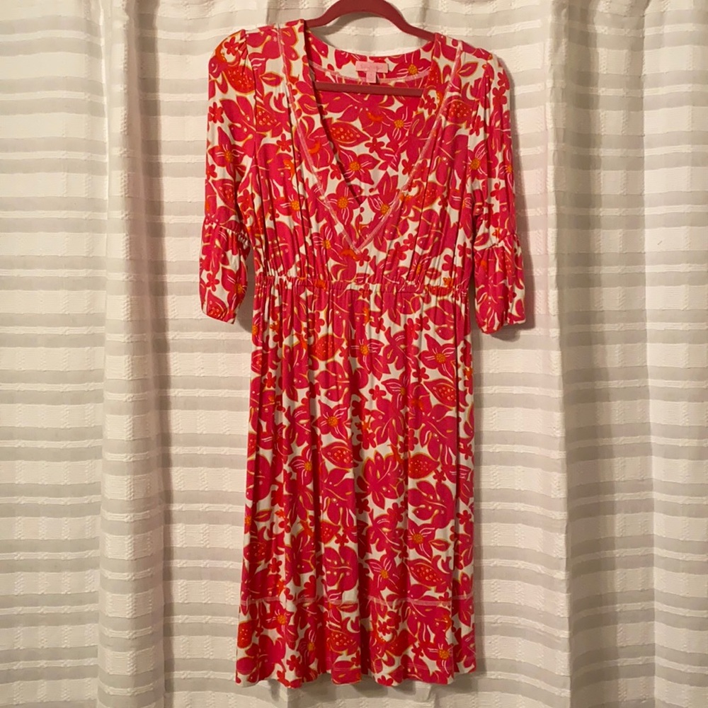 💗Lilly Pulitzer💗 pink & orange floral dress